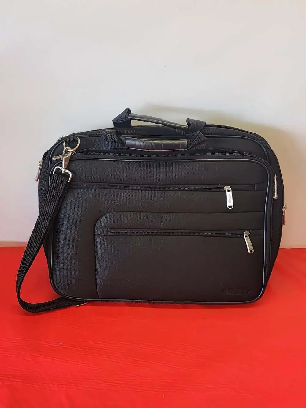 eBags Black Nylon Laptop Briefcase Shoulder Bag